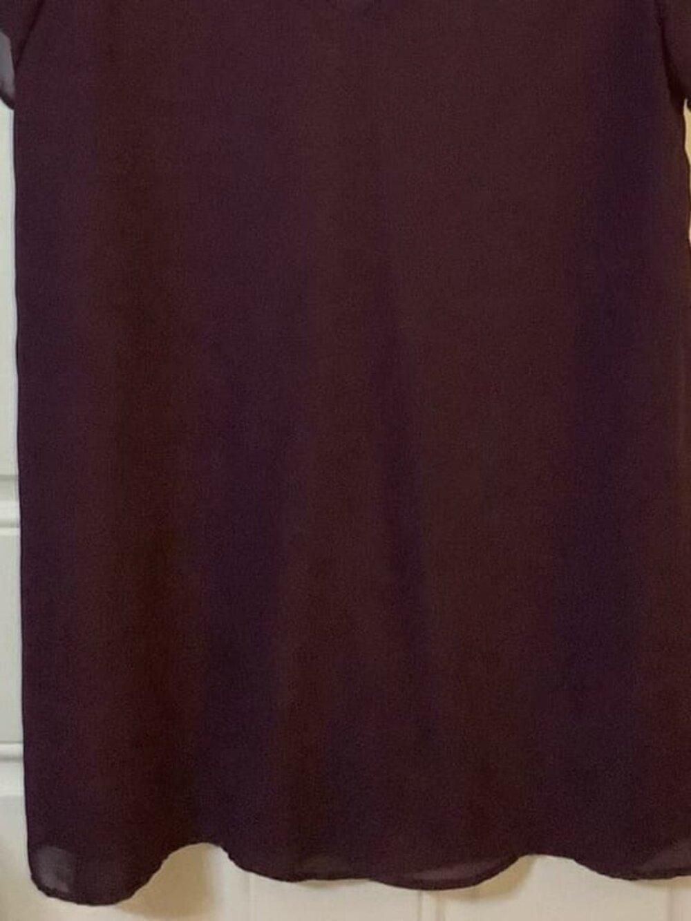 Purple V Neck Shift Dress